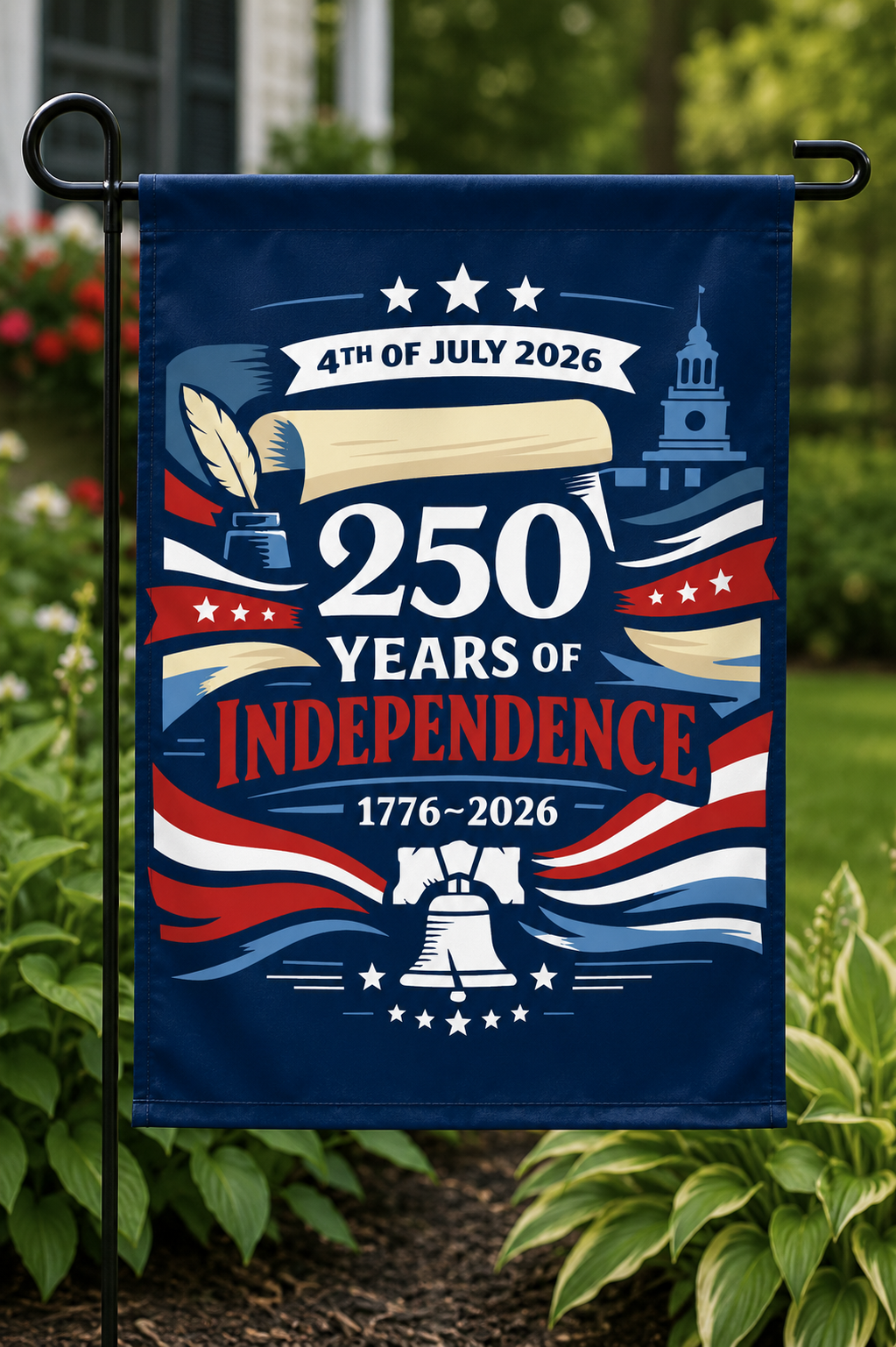 America's 250th Anniversary Garden Flag 12x18